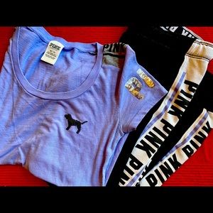 Pink Sweatpants and T shirt